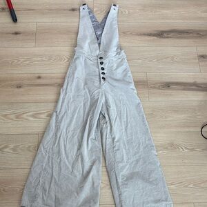 Listicle Cream Wide Leg Jumpsuit listicle Small